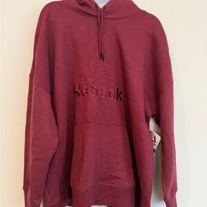 Reebok Burgundy Pullover Hoodie